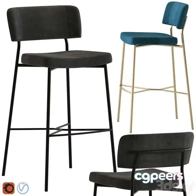 3ds Max Free – Traba stool marlen