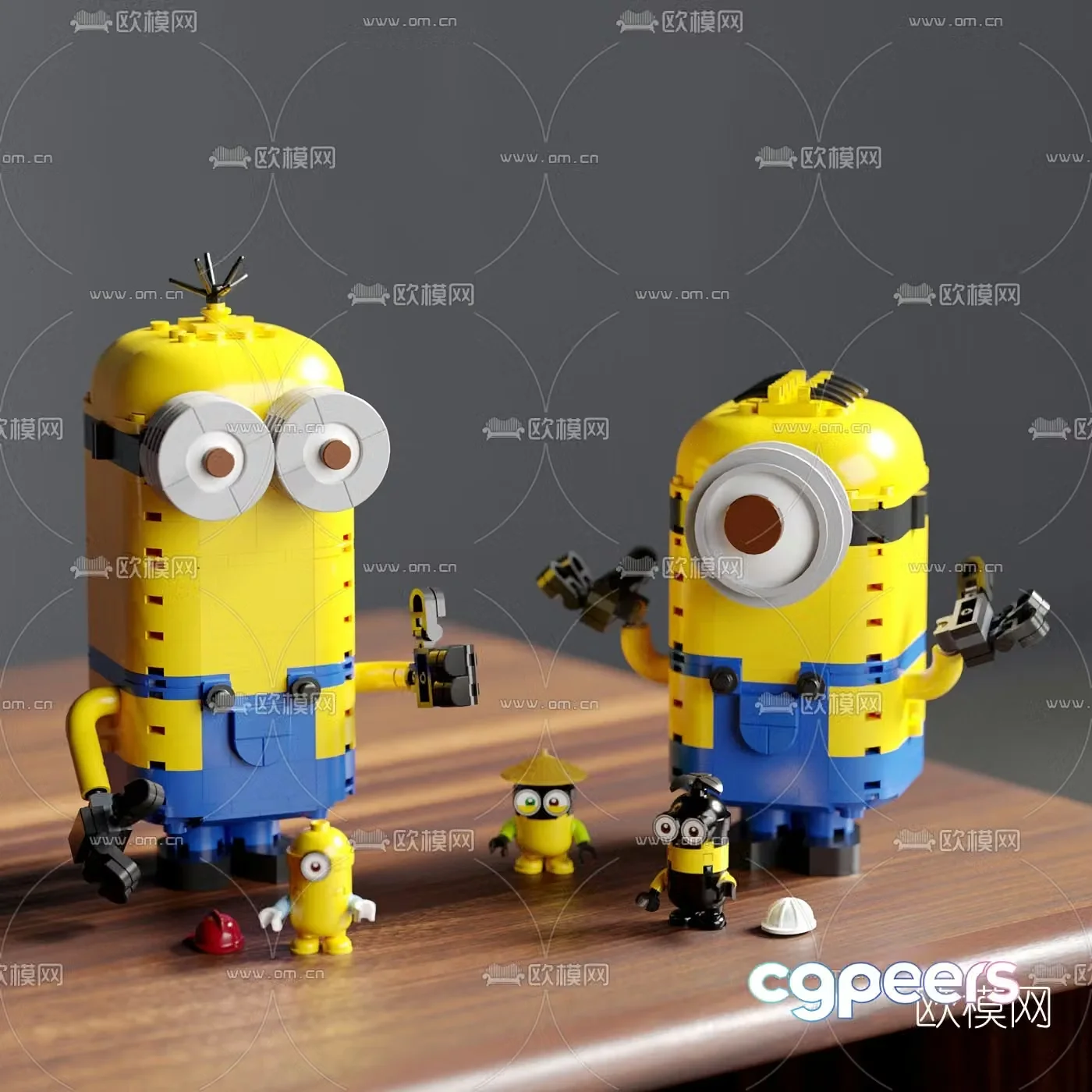 Modern minion toy 3d model