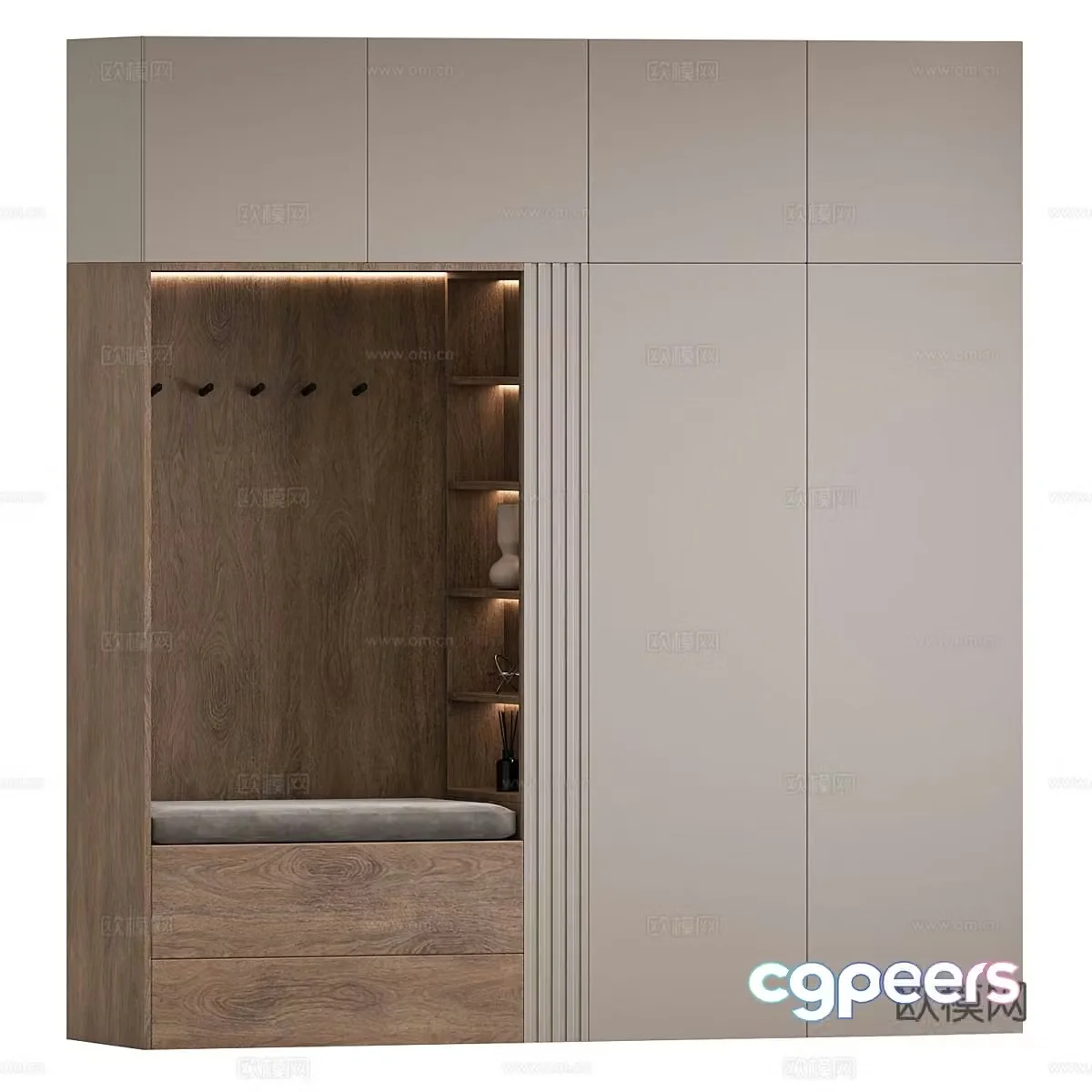 New Chinese shoe cabinet 3D model