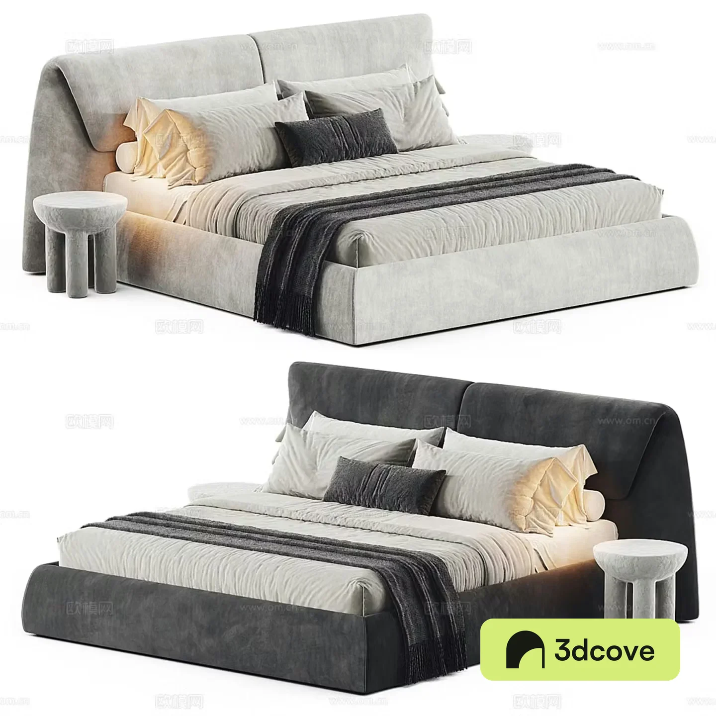 Modern double bed