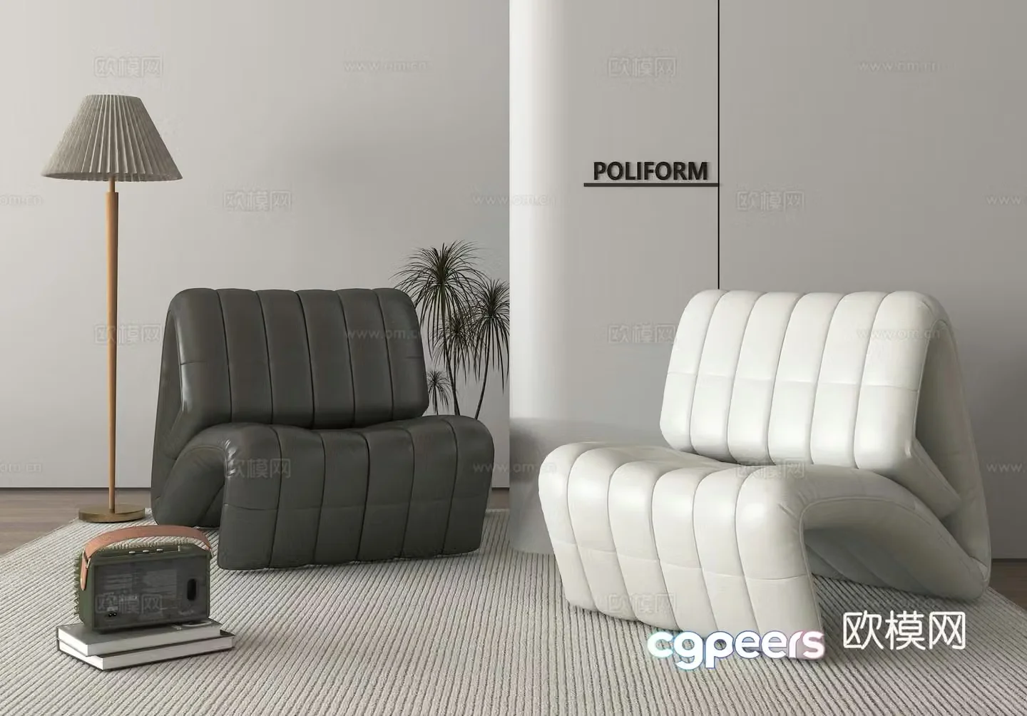 Chair Leisure Chair Single Chair 3D Model