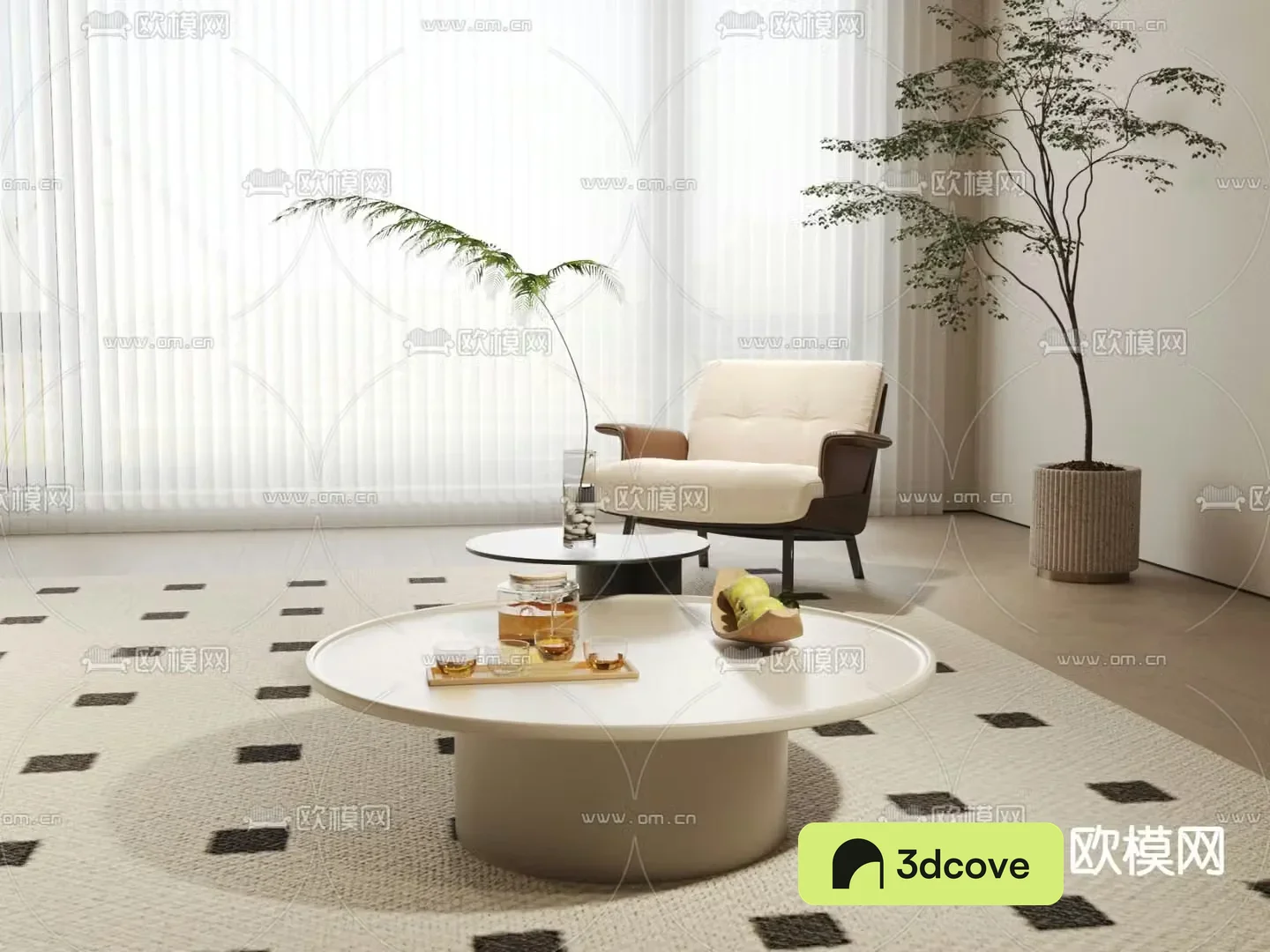 Cream style leisure sofa