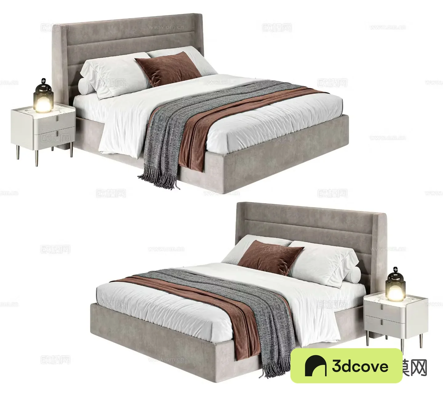 Modern double bed
