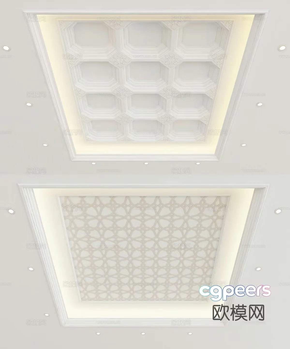 European style ceiling 3D model