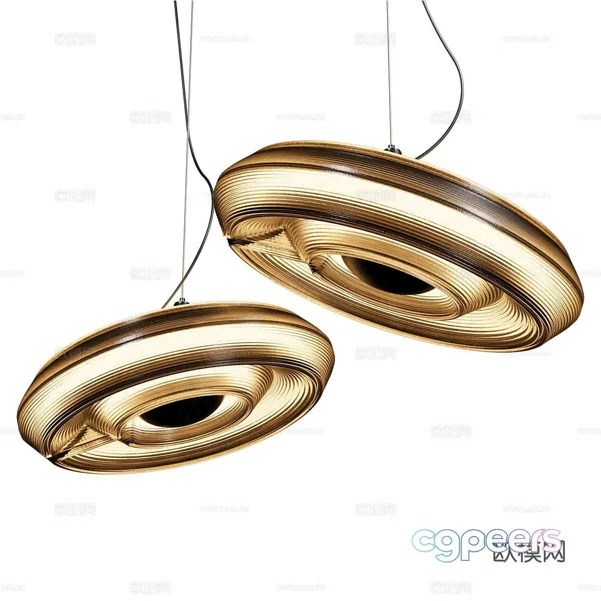 New Chinese chandelier 3D model