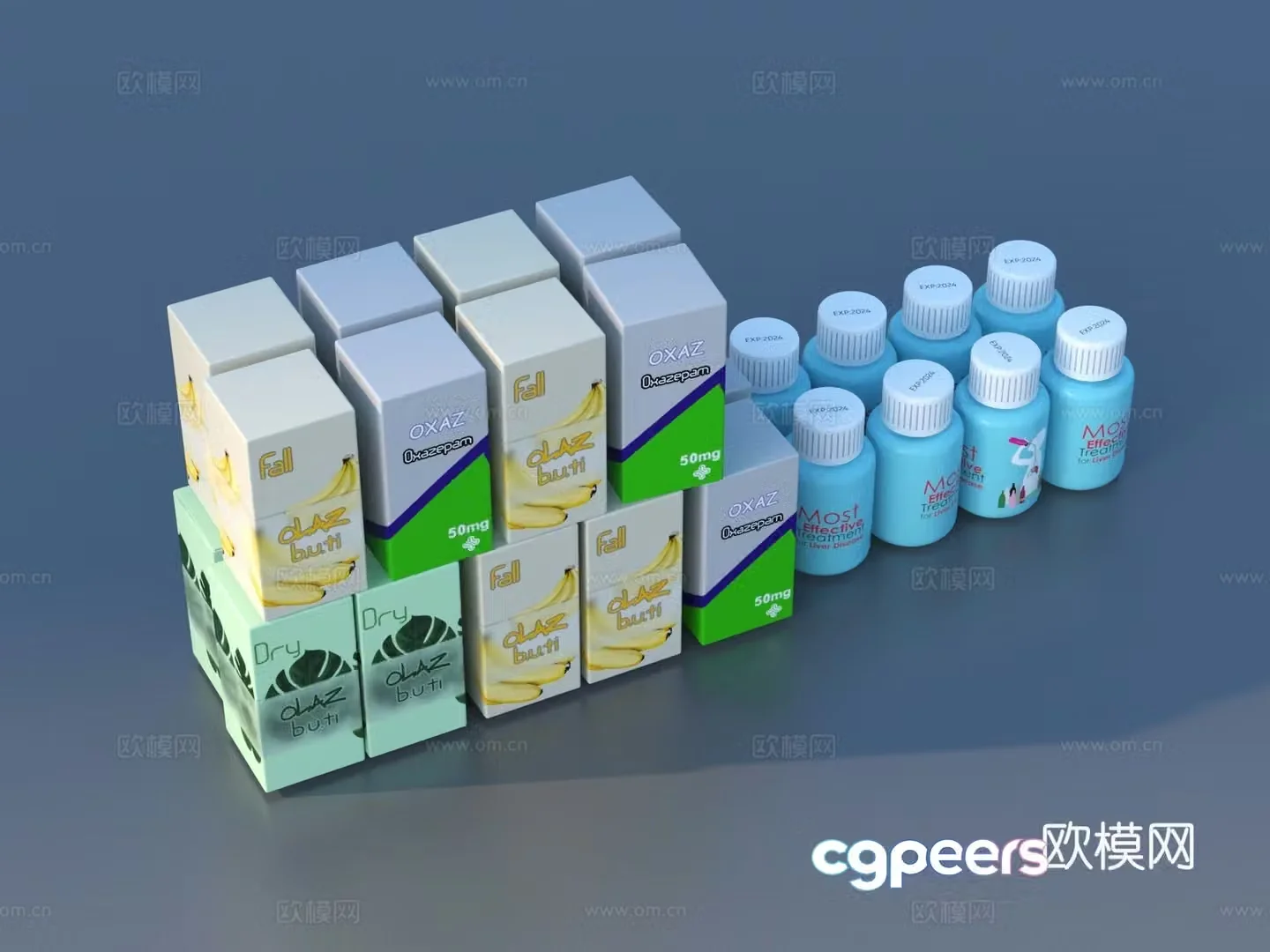 Medicine Medicine Box Medicine Medicine Potion Medical Supplies 3D Model