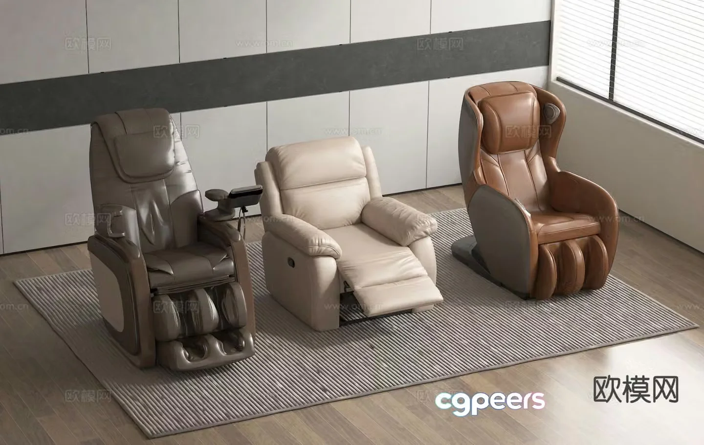 Modern massage chair massage sofa 3d model