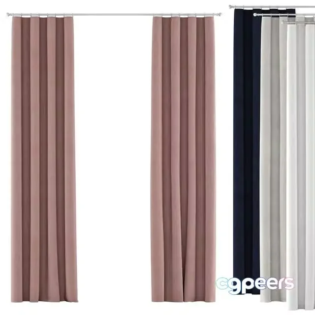 3ds Max Free – Curtains 121 Rh Baby & Child Cotton Canvas Drapery Panel