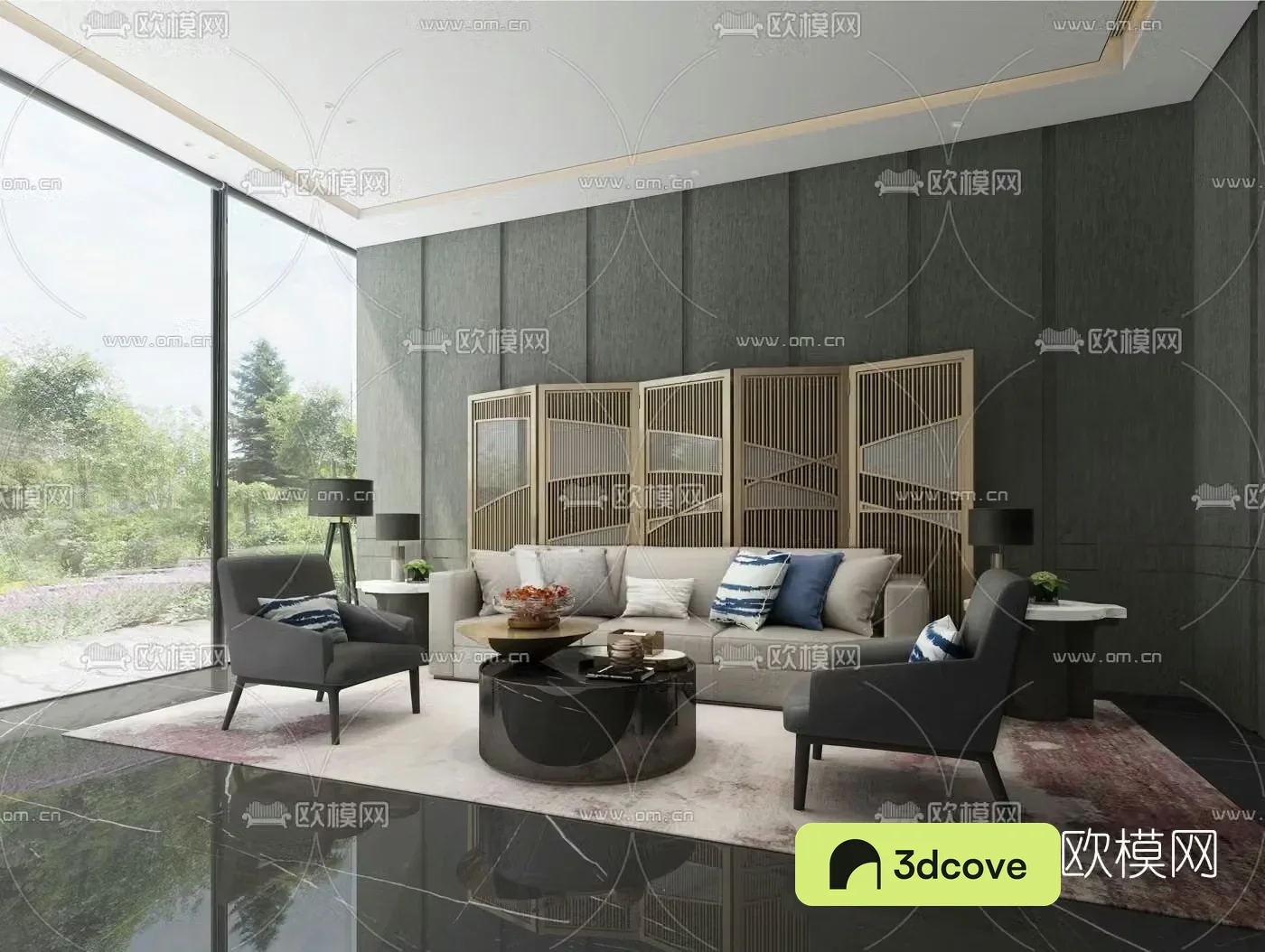 C.H.Y Interior Design Modern Leather Sofa Set