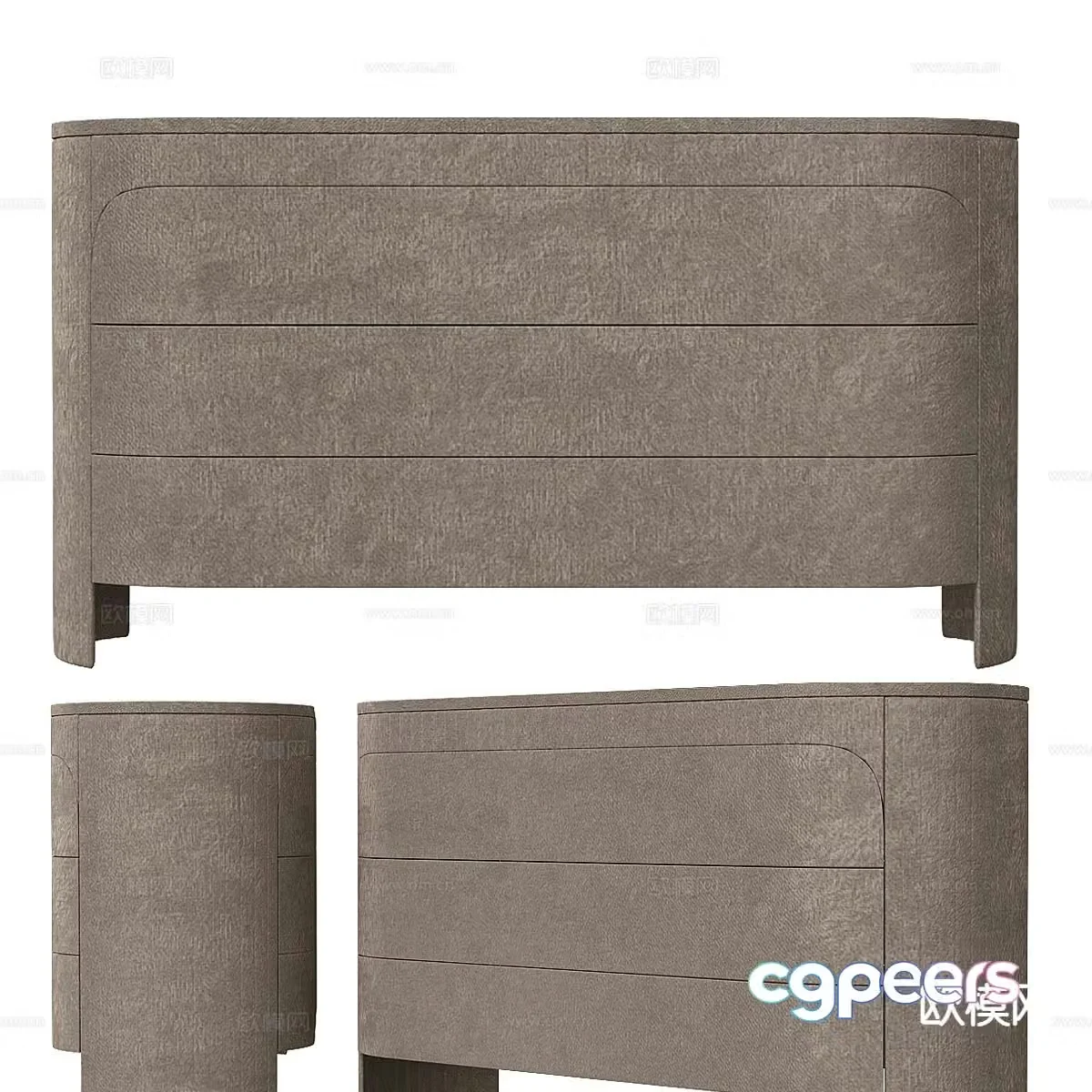Modern side cabinet entrance cabinet 3d model