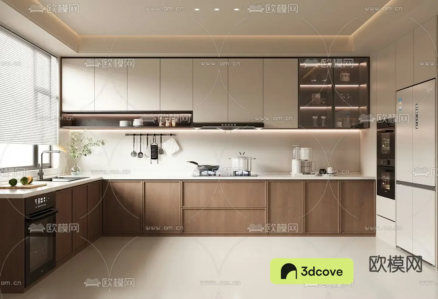 Wasabi Kitchen Cabinet 3D Model