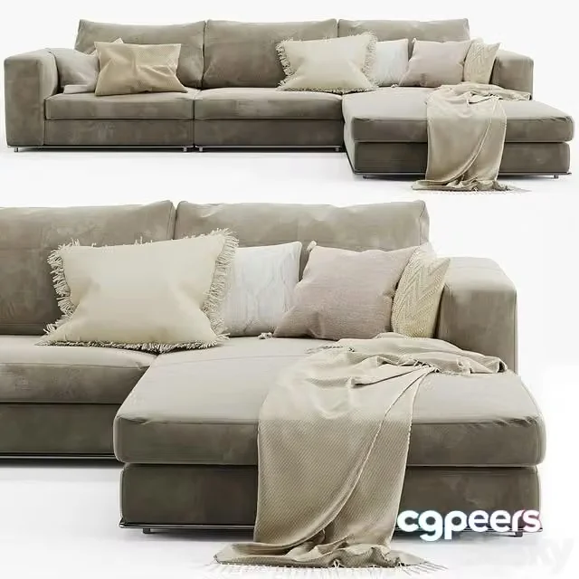 3ds Max Free – Cierre imbottiti dolcevita sofa
