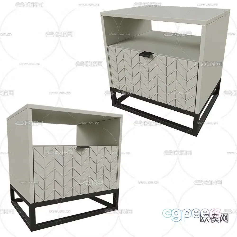 bedside table 3d model