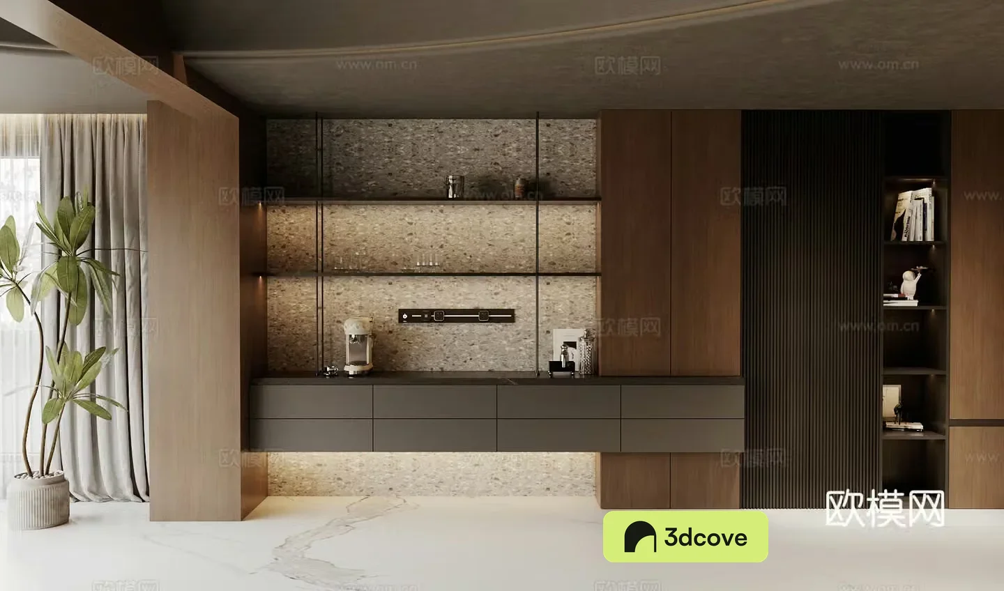 Modern storage cabinet living room decoration cabinet light luxury style decoration cabinet living room study storage cabinet decoration
