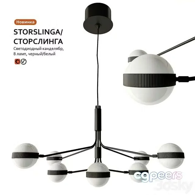 3ds Max Free – Pendant lamp IKEA STORSLINGA STORSLINGA