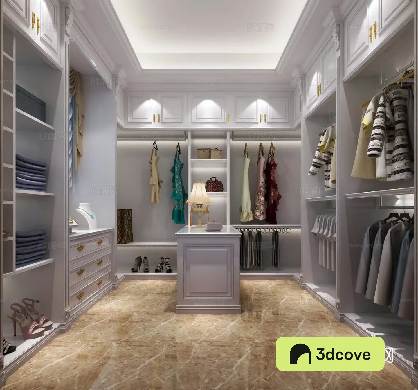 Modern European style cloakroom
