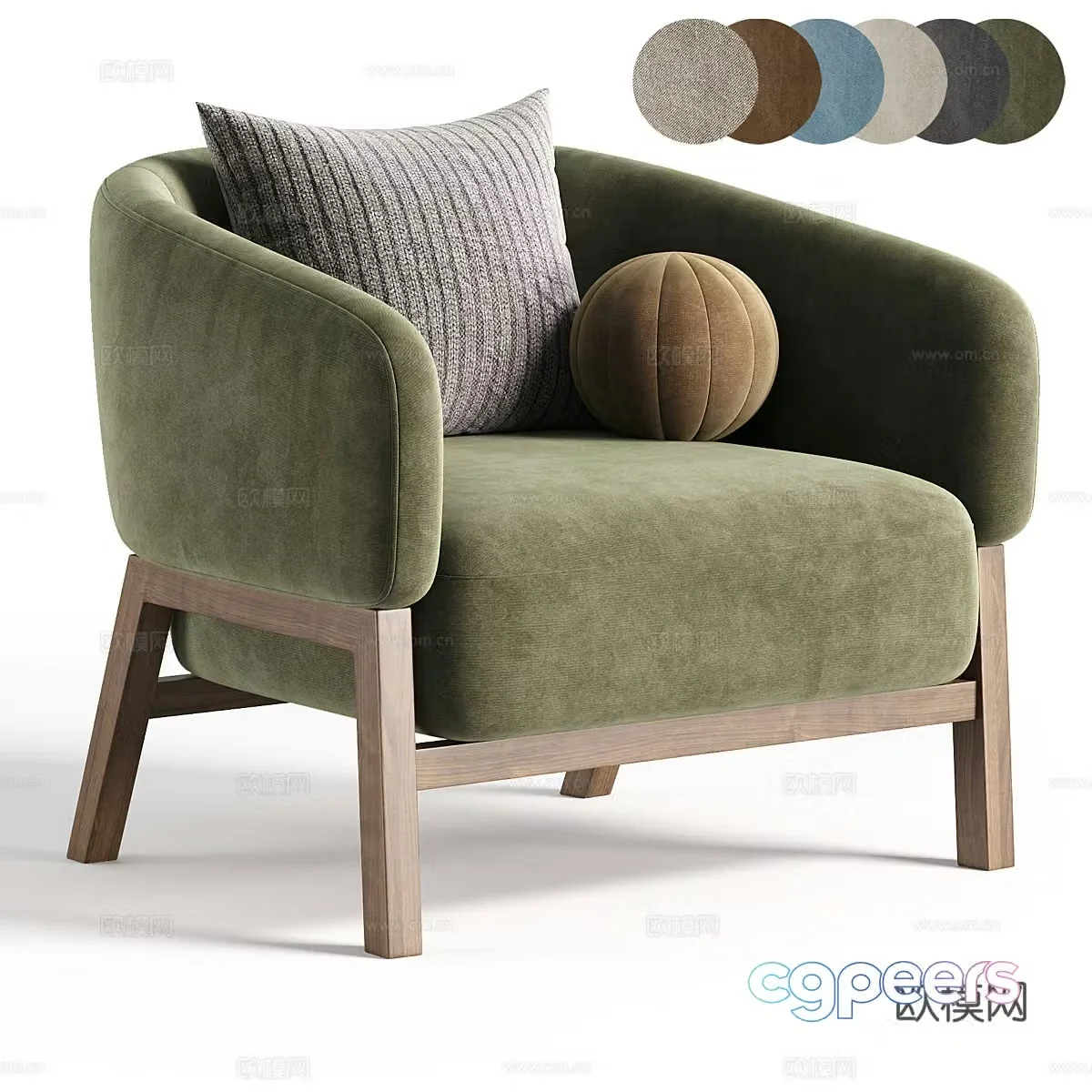 New Chinese armchair 3d model
