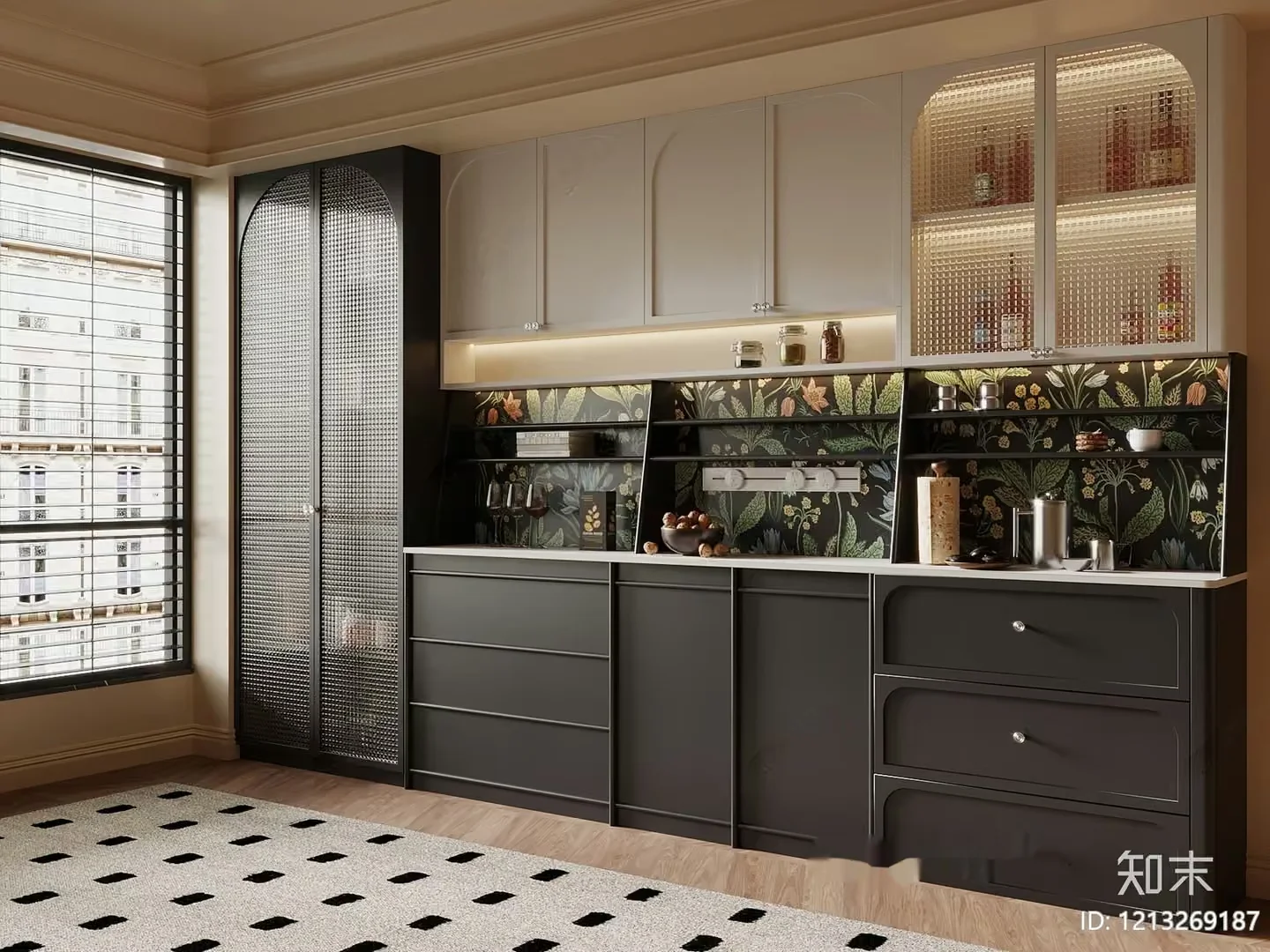 Modern Kitchen Design 3D Model – 3597 – VRAY Render