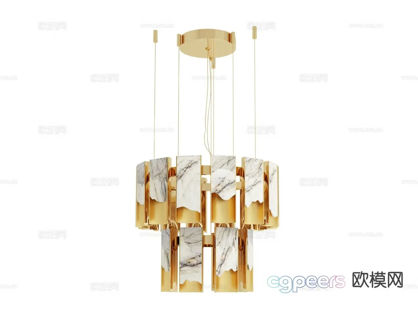visionnaire light luxury chandelier 3d model of lobby chandelier