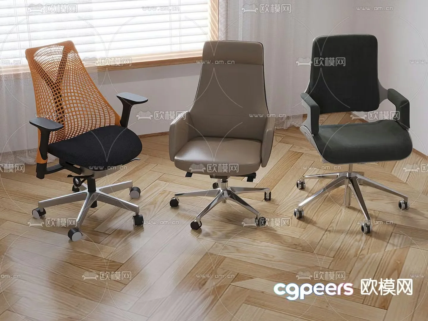 Office chair conference chair shift chair 3d model