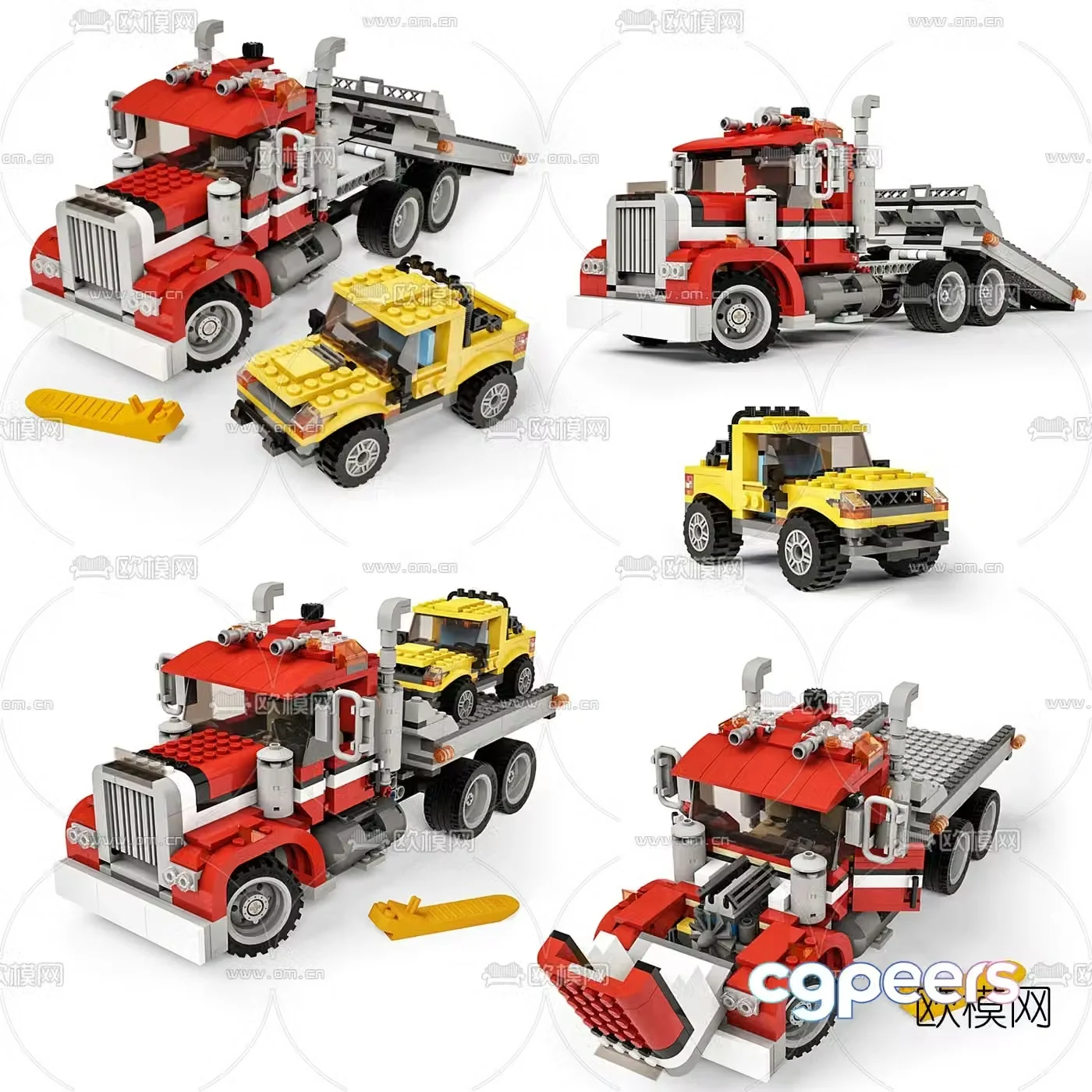 modern car toy 3d model