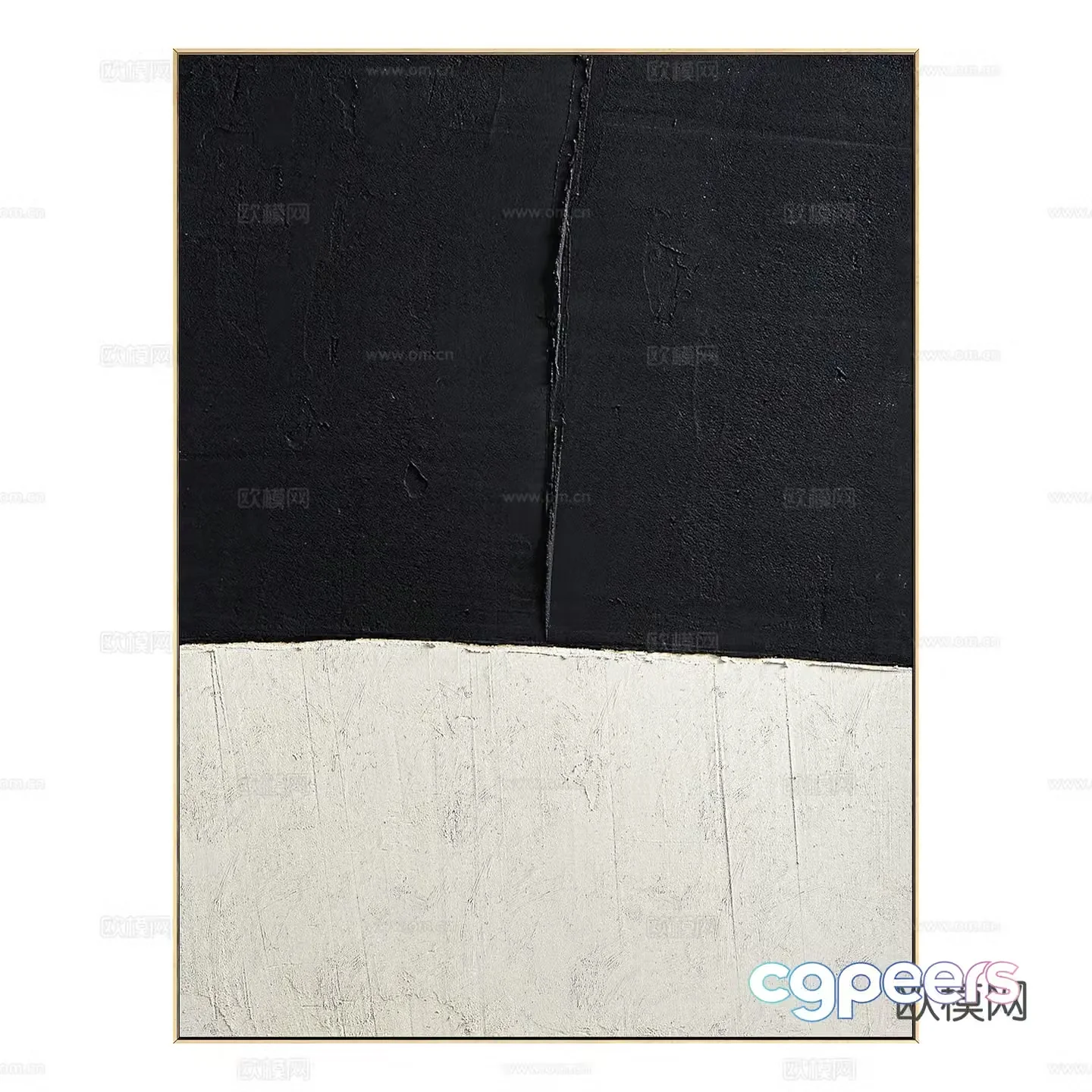 Modern hanging painting 3d model