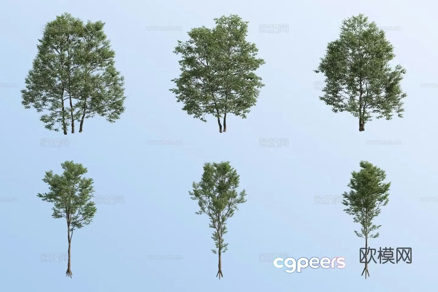 Landscape tree arbor trees big tree 3d model