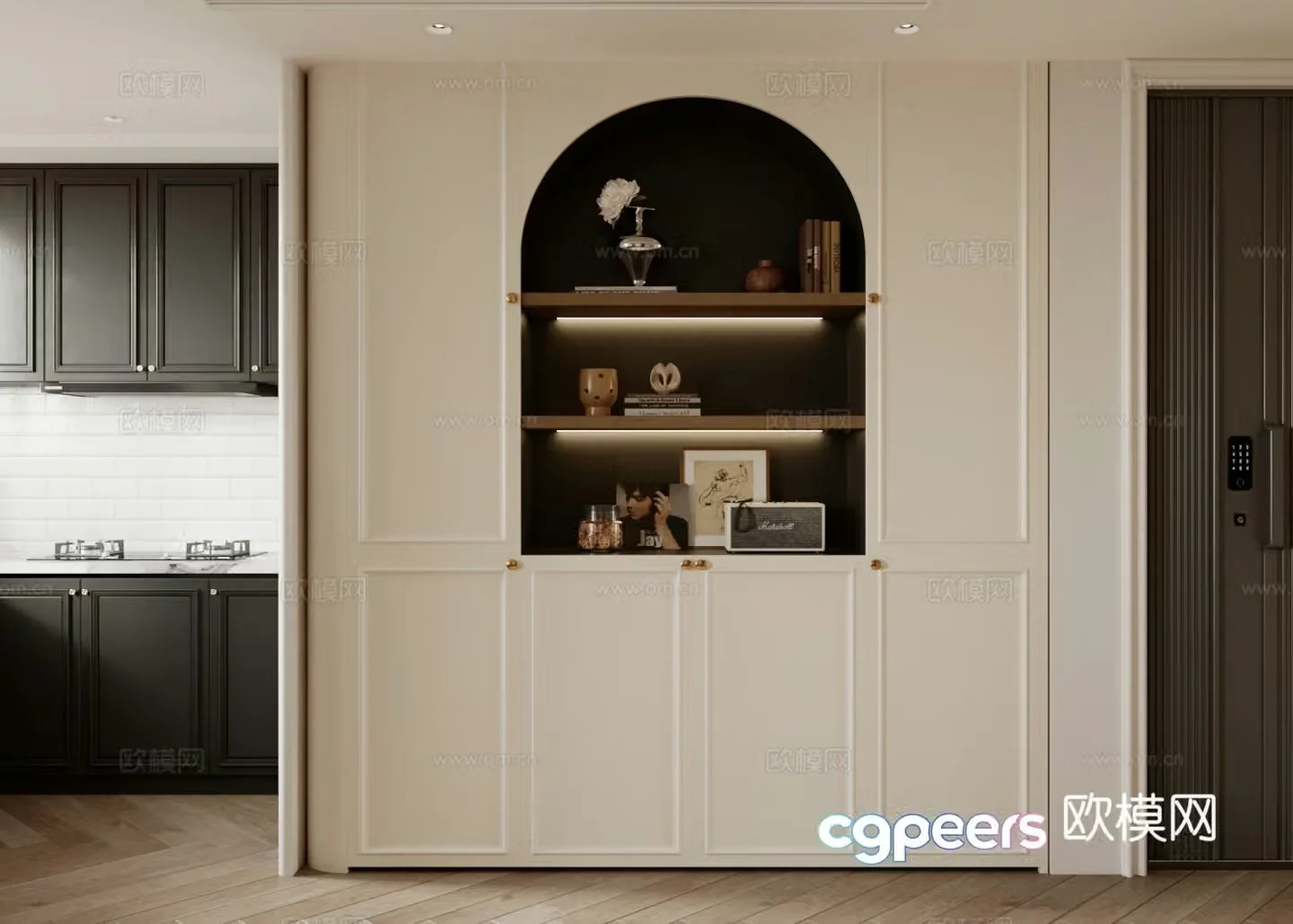 French medieval storage cabinet French retro style decoration cabinet medieval storage cabinet retro style storage cabinet 3d model