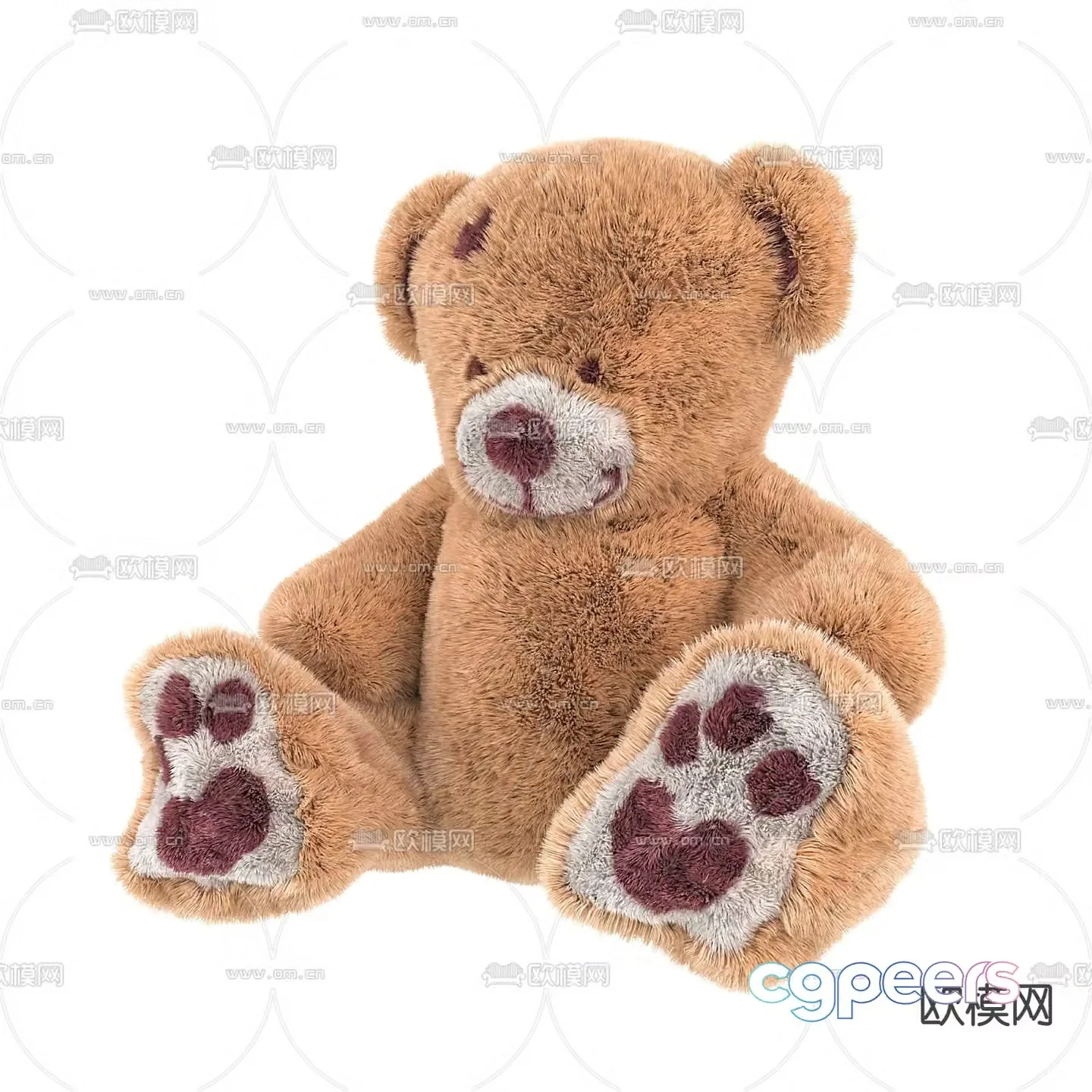 Plush doll bear doll 3d model