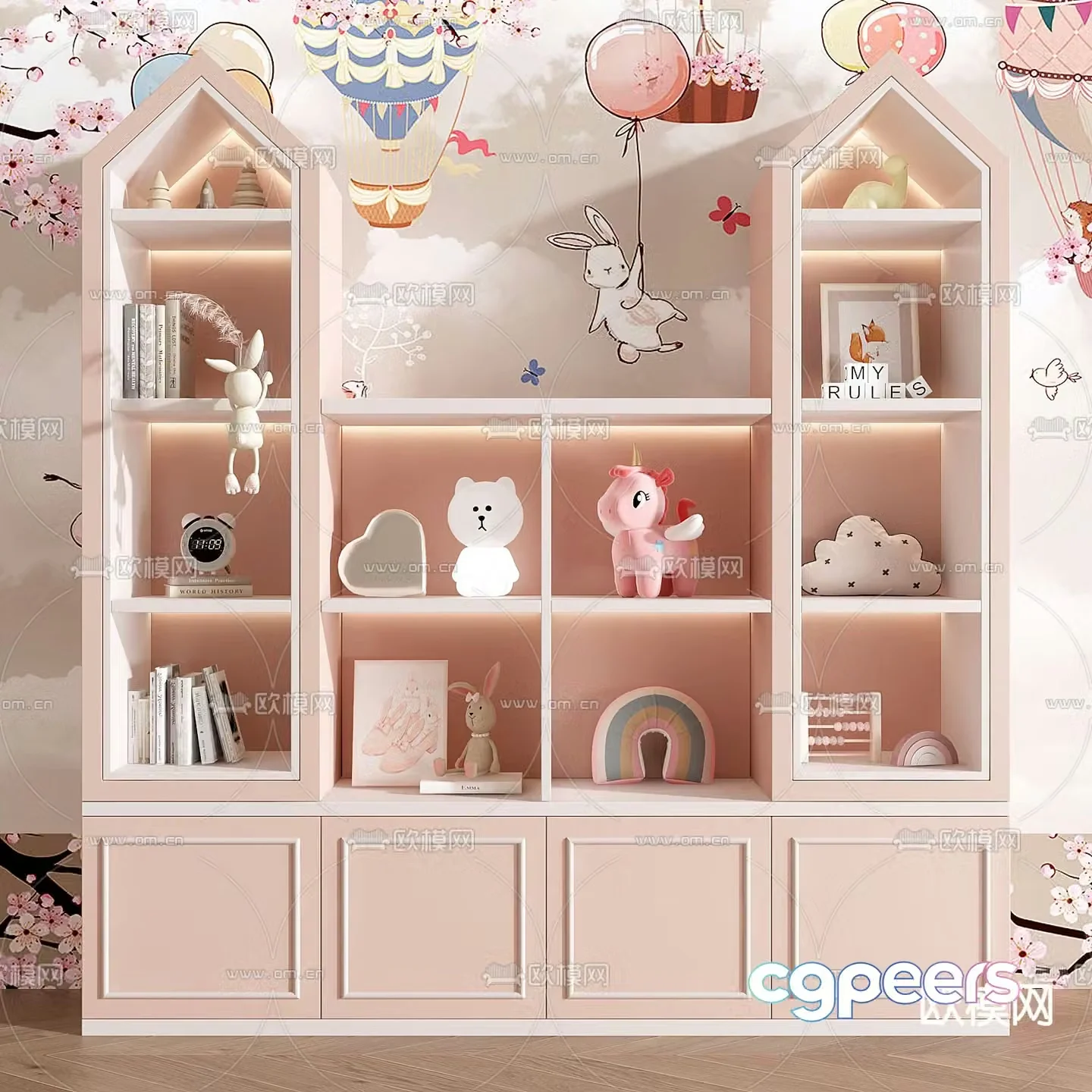 Children’s cabinet toy cabinet 3d model