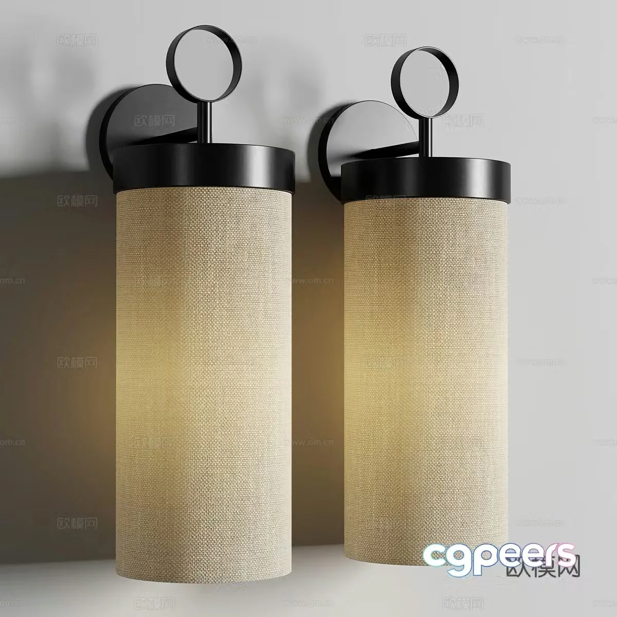 New Chinese wall light 3D model