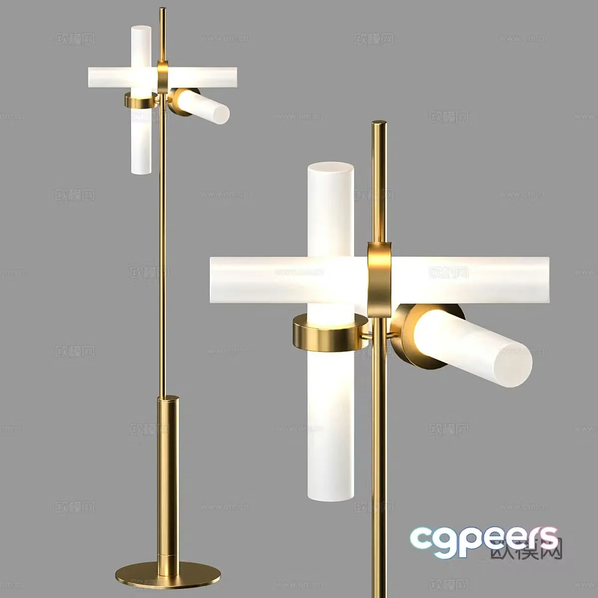 Light luxury floor lamp 3D model
