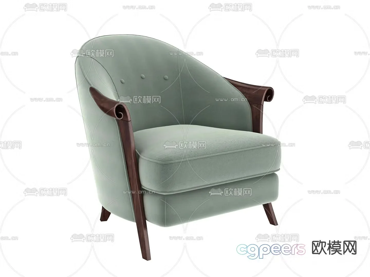 Single sofa leisure sofa 3d model