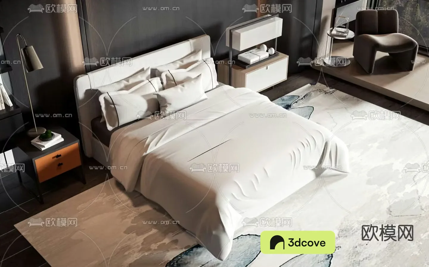 Double bed commercial bed