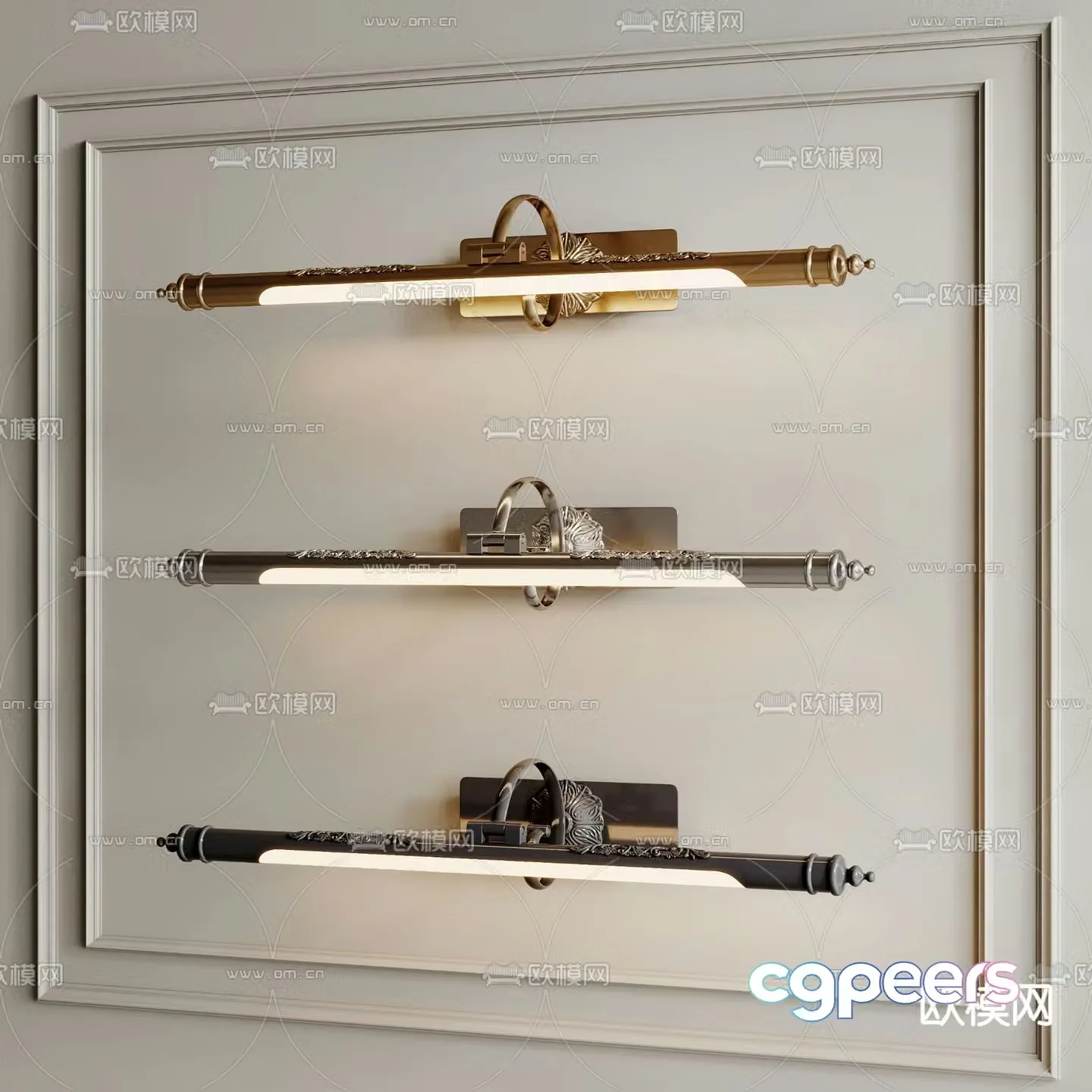 Jianou wall lamp mirror headlight 3d model