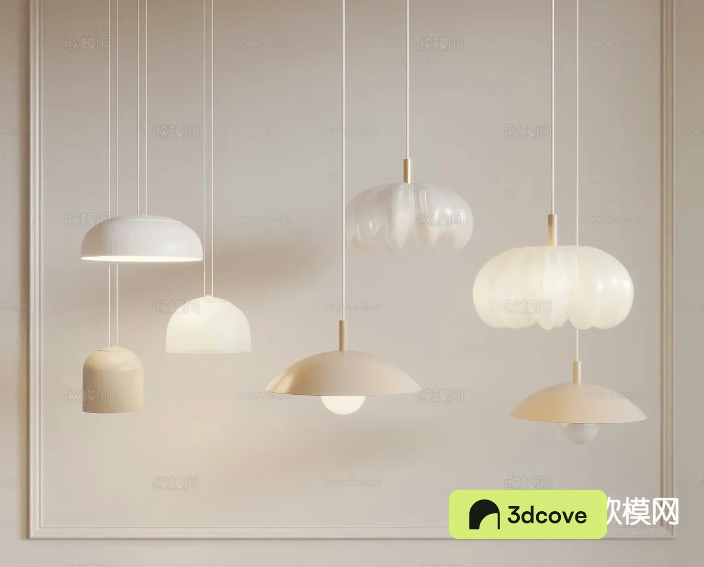 Cream style small chandelier