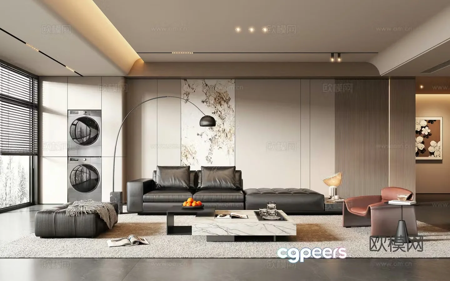 Italian living room 3d model