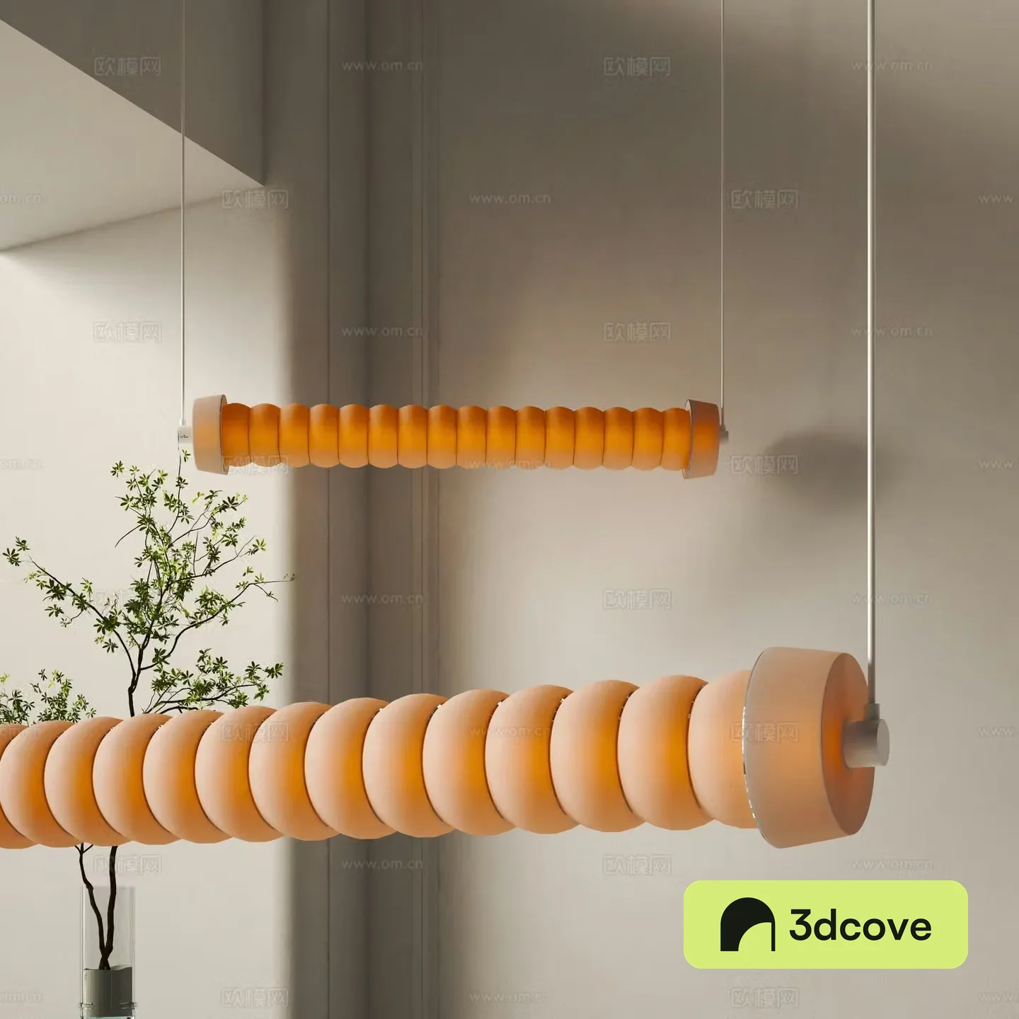 Wasabi Chandelier 3D Model
