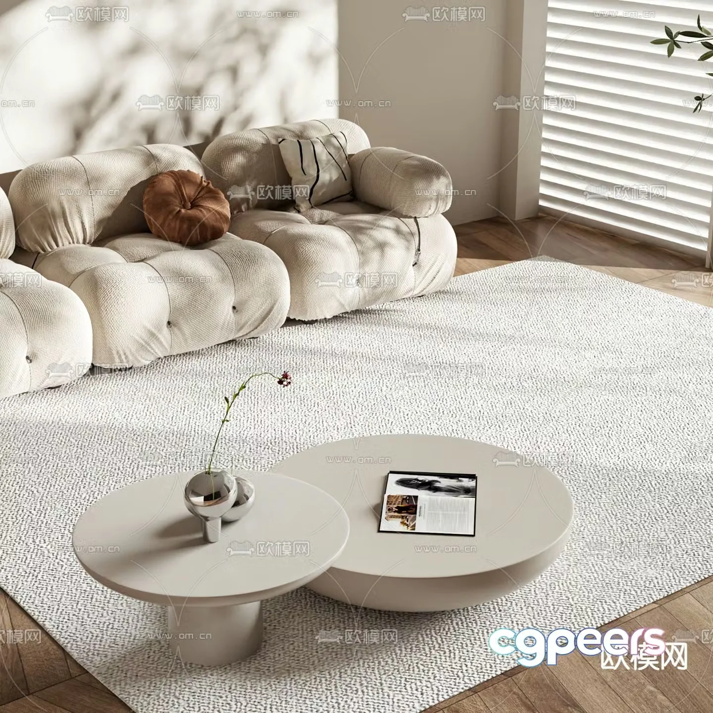 3D model of mother and child coffee table