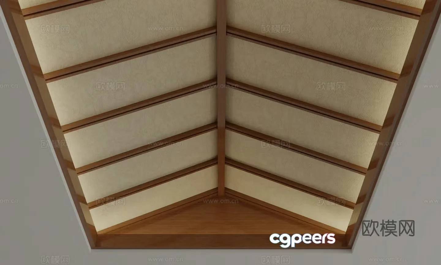 New Chinese style ceiling 3D model