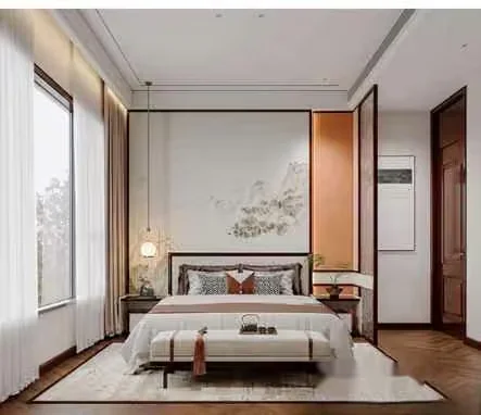 Cozy Modern Bedroom 3D Model – 13865 – VRAY Render