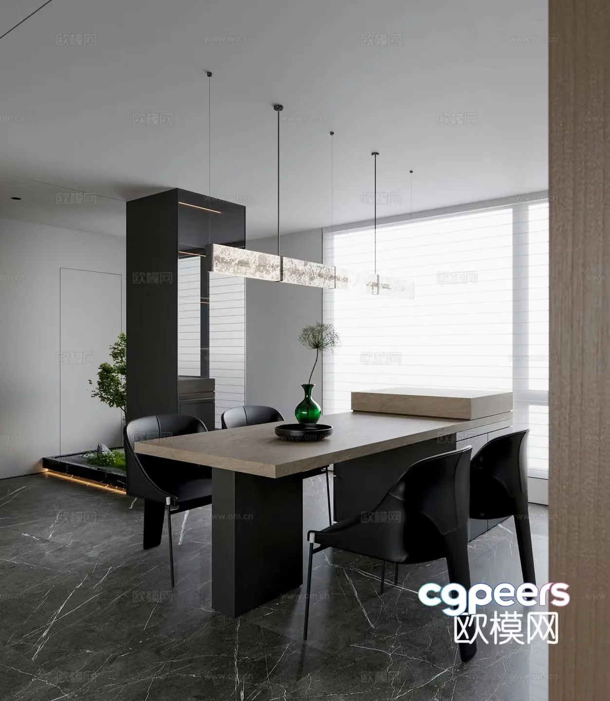 Modern Italian restaurant 3d model
