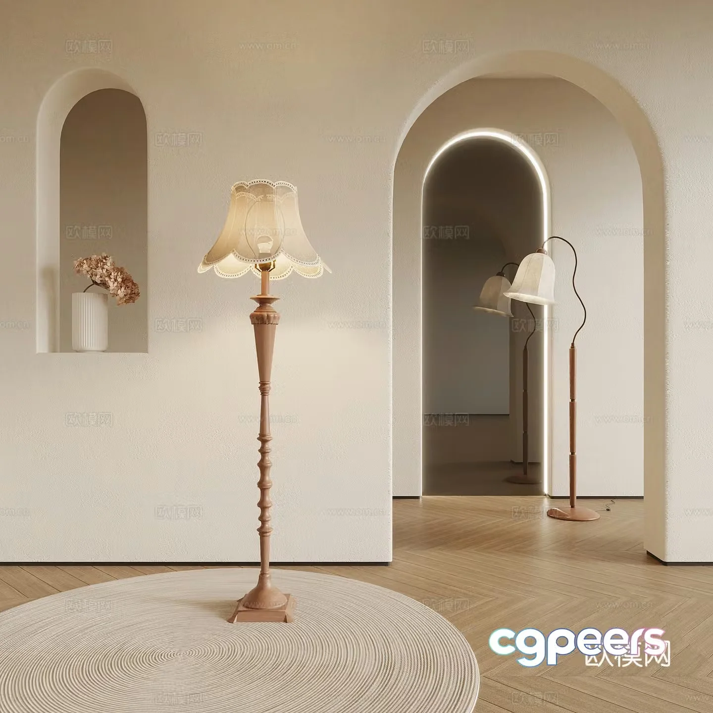 Floor lamp Middle style Floor lamp 3D model