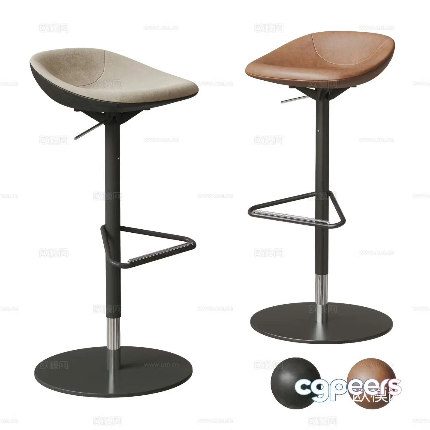 Modern bar chair combination bar chair bar stool lift bar chair leather bar chair cloth bar chair 3d model
