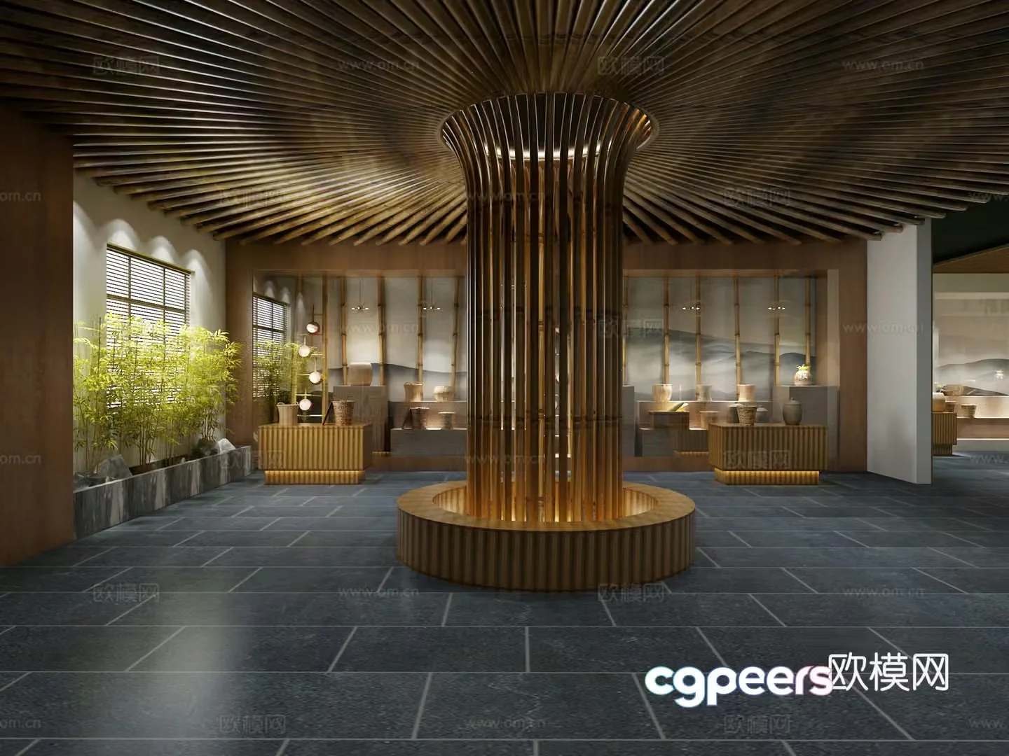 Bamboo Museum 3D Model