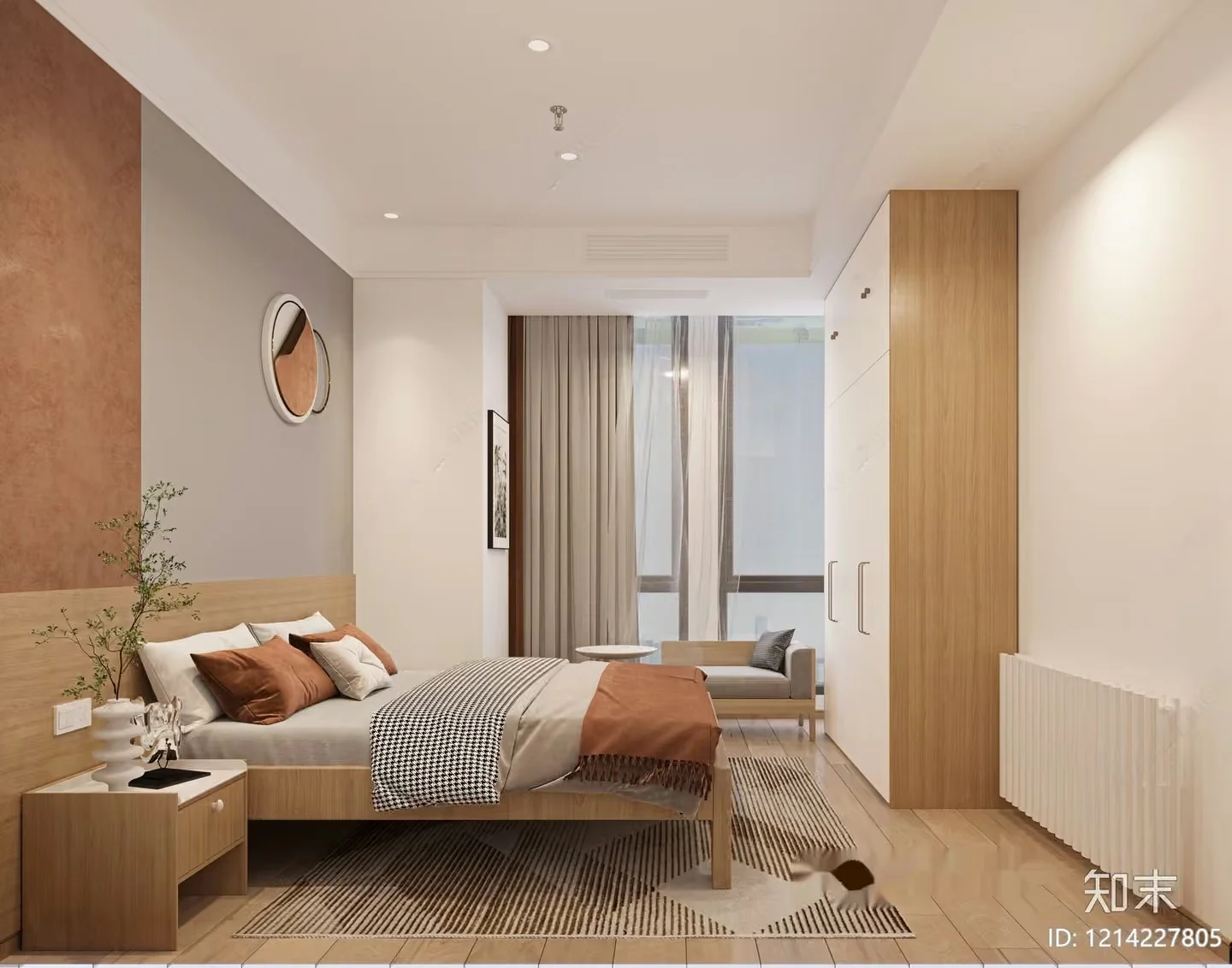 Cozy Bedroom 3D Model – 17469 – VRAY Render