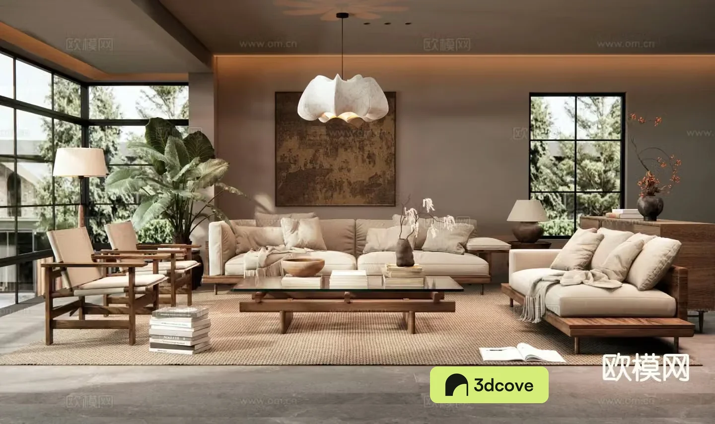 Wabi-sabi living room
