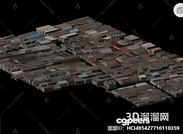 A 3D Rendering Of A Cityscape 3D Model – 13499 – VRAY Render