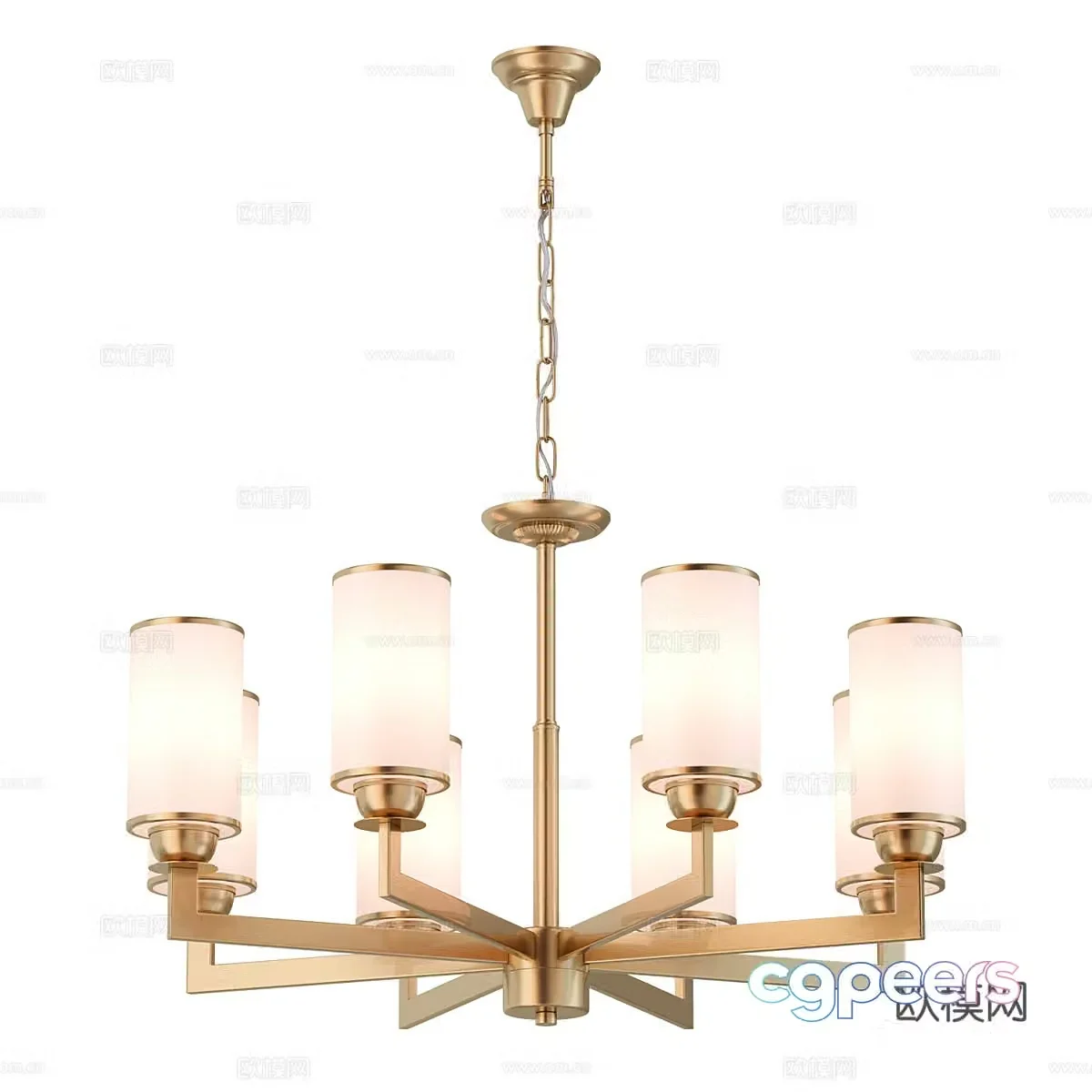 Modern simple light luxury chandeliers chandeliers simple chandeliers restaurant chandeliers living room chandeliers lamp 3d model