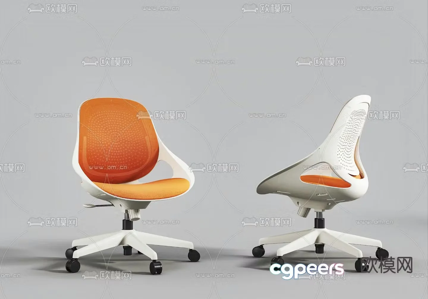 Office chair staff chair 3d model